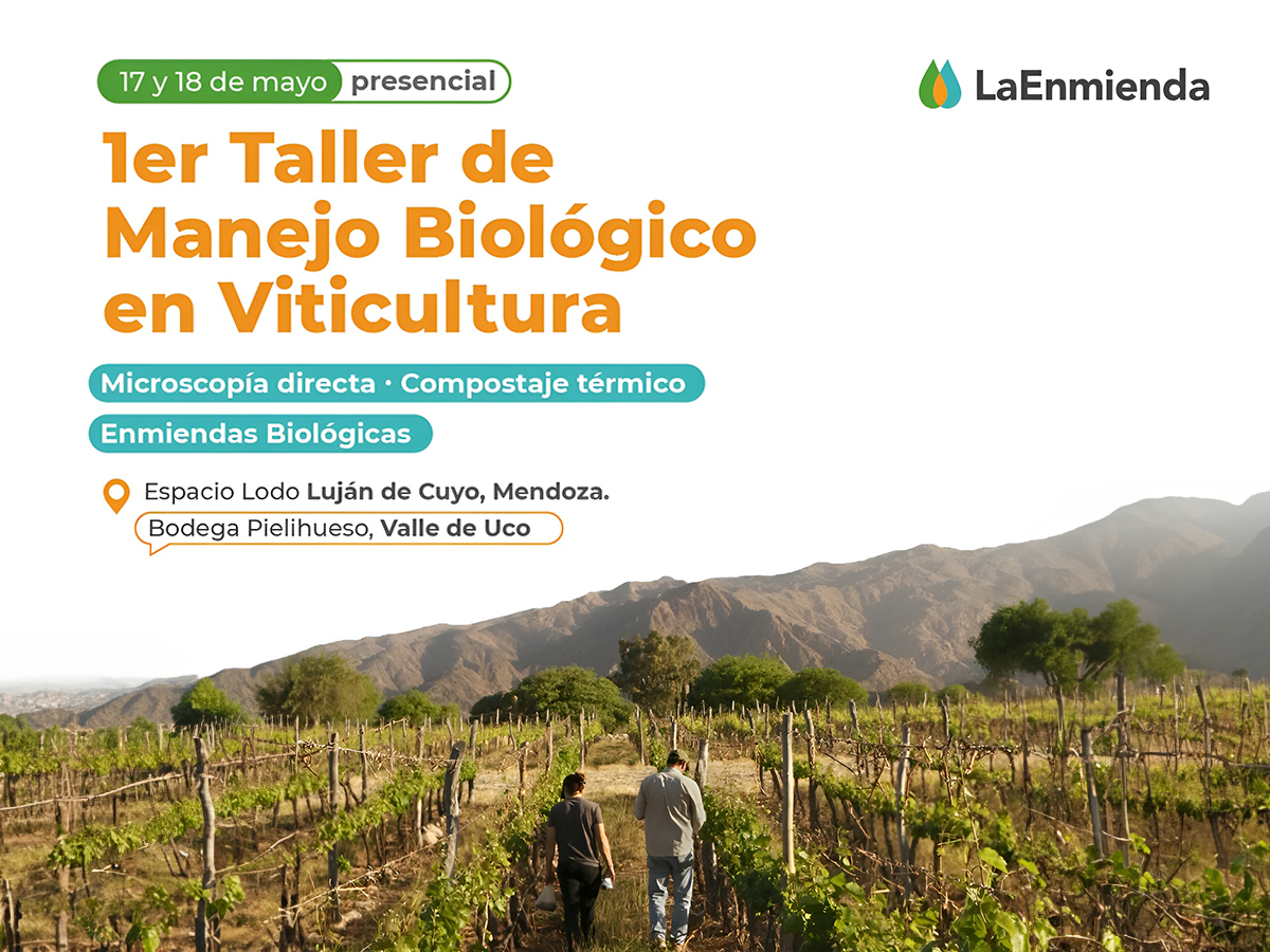 Mendoza será sede del 1er Taller de manejo biológico en viticultura